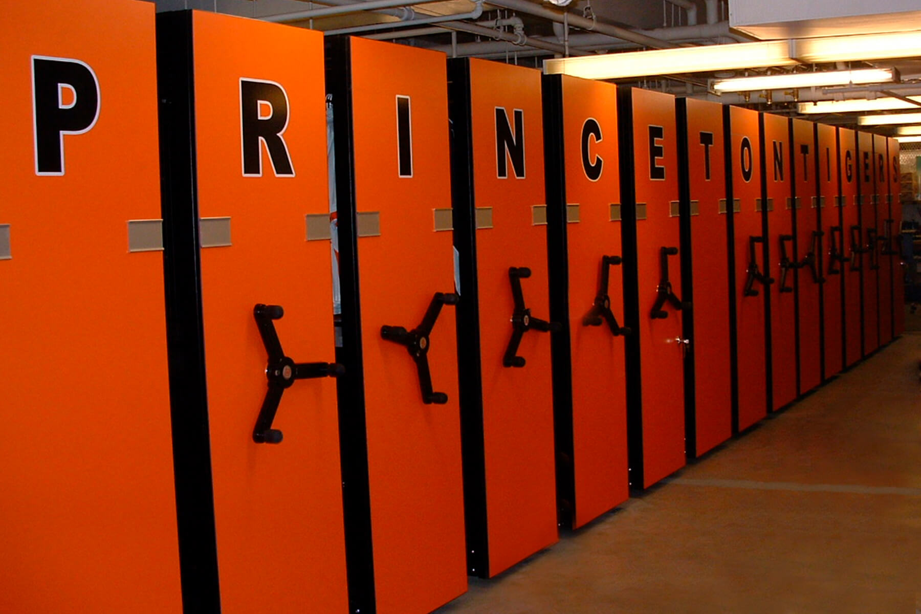 Storage system for the Princeton University Department of Athletics.