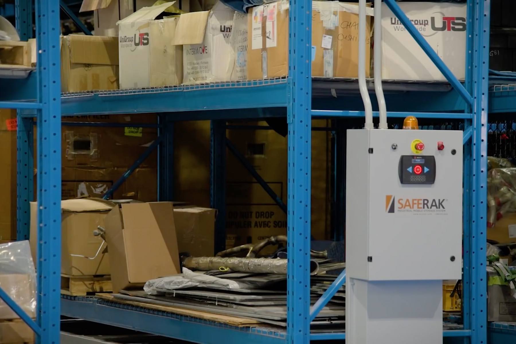 Mobile racking system for Zenith Aviation.