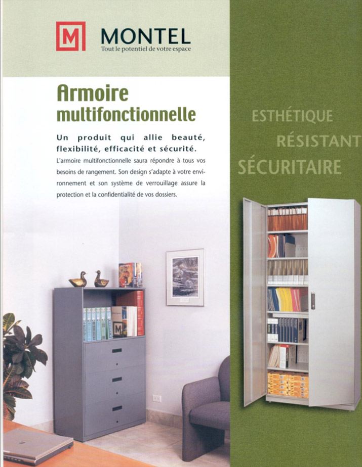 Document Cabinet Style Brochure cabinets de rangement