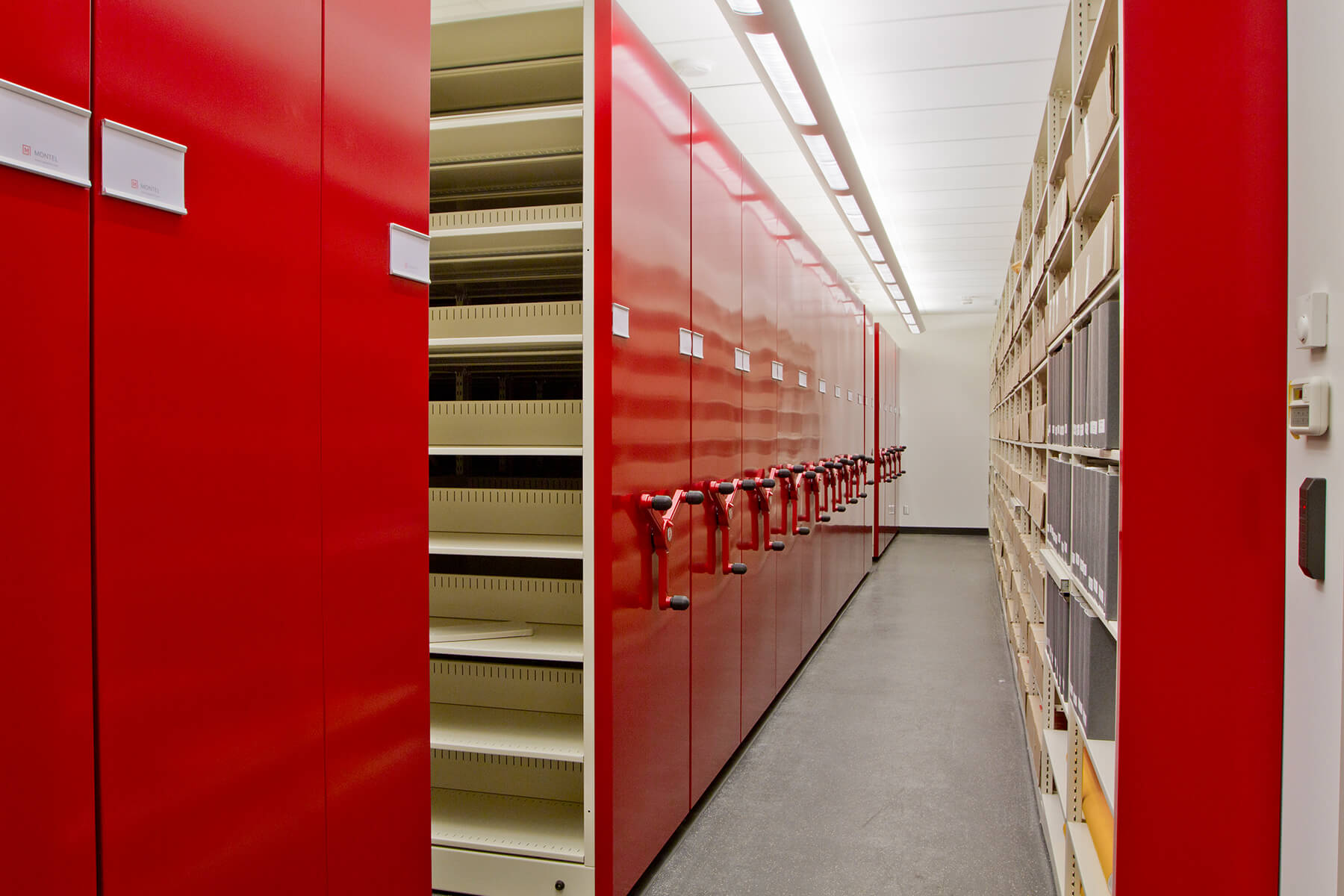 Storage system for Centennial College Library.